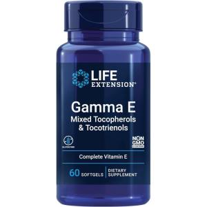image:imageLife Extension Gamma E Mixed Tocopherols amp Tocotrienols  Complete Vitamin E Spectrum Antioxidant Protection  NonGMO GlutenFree  60 Softgels60 Count Pack of 1
