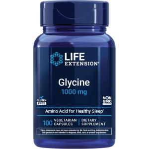 image:imageLife Extension Glycine 1000 mg Amino Acid That Promotes Healthy Sleep GlutenFree NonGMO Vegetarian 100 CapsulesGlycine