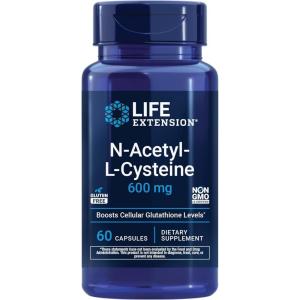 image:imageLife Extension NAcetylLCysteine NAC Immune Respiratory Liver Health NAC 600 mg Potent antioxidant Support Freeradicals Easy to Absorb 60 CapsulesNutritional Supplement