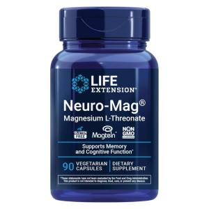 image:imageLife Extension NeuroMag Magnesium LThreonate Memory Health Quick Thinking Cognitive Health Support Vegetarian NonGMO 90 Vegetarian Capsules 144 mg from 2000 mg Magtein magnesium Lthreonate90 Count Pack of 1