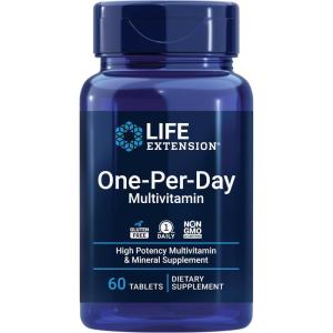 image:imageLife Extension OnePerDay Multivitamin  Packed with Over 25 Vitamins Minerals amp Plant Extracts Quercetin 5MTHF Folate amp More  1Daily NonGMO GlutenFree  60 TabletsVitamin