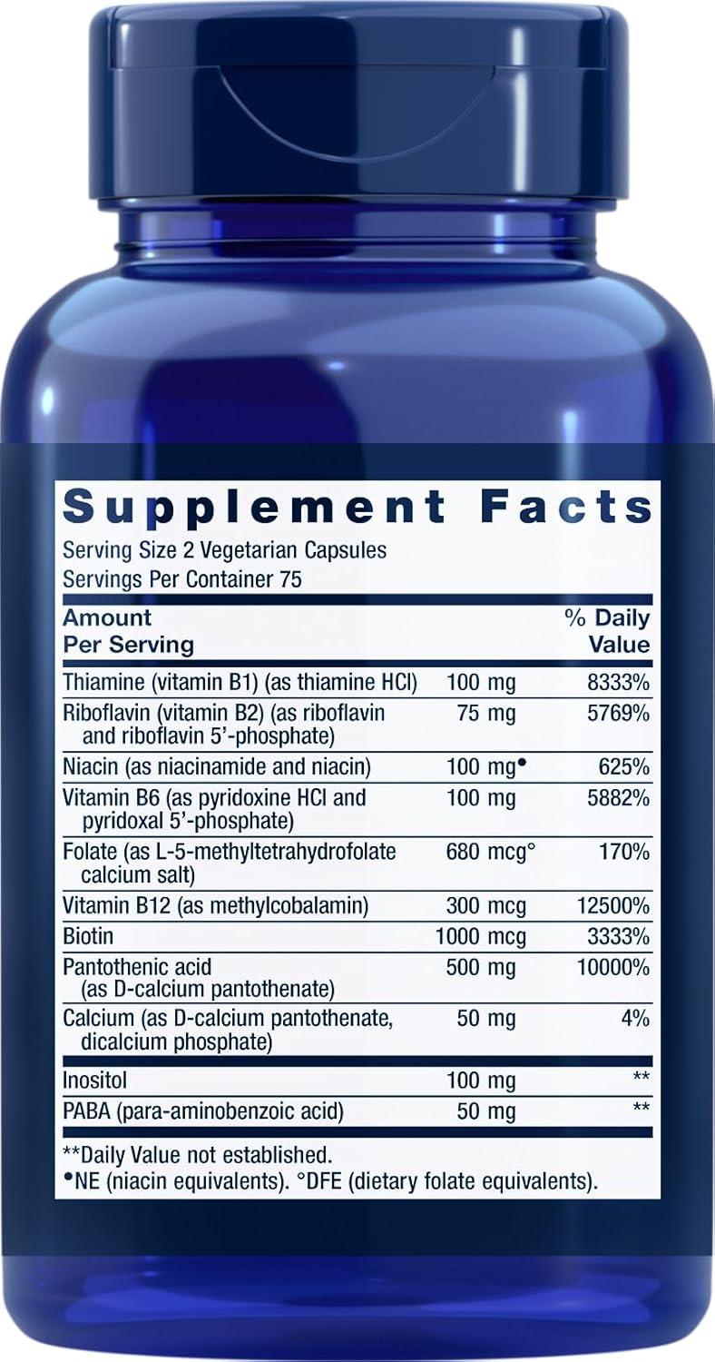 image:imageLife Extension BioActive Complete BComplex 150 Vegetarian Capsules150 Count Pack of 1