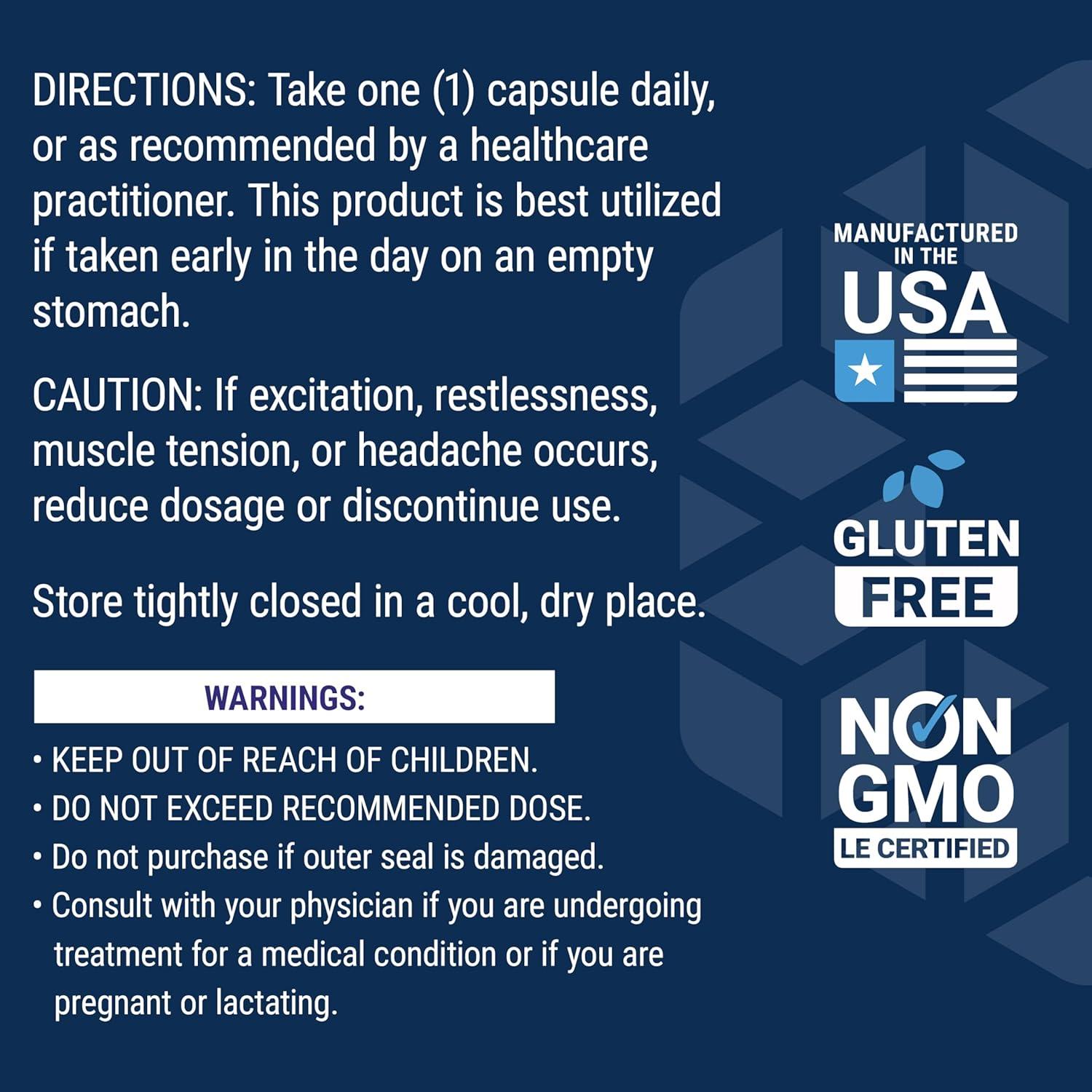 image:imageLife Extension DMAE Bitartrate Supports neurotransmitter Production 6Month Supply GlutenFree NonGMO Vegetarian 200 Capsules