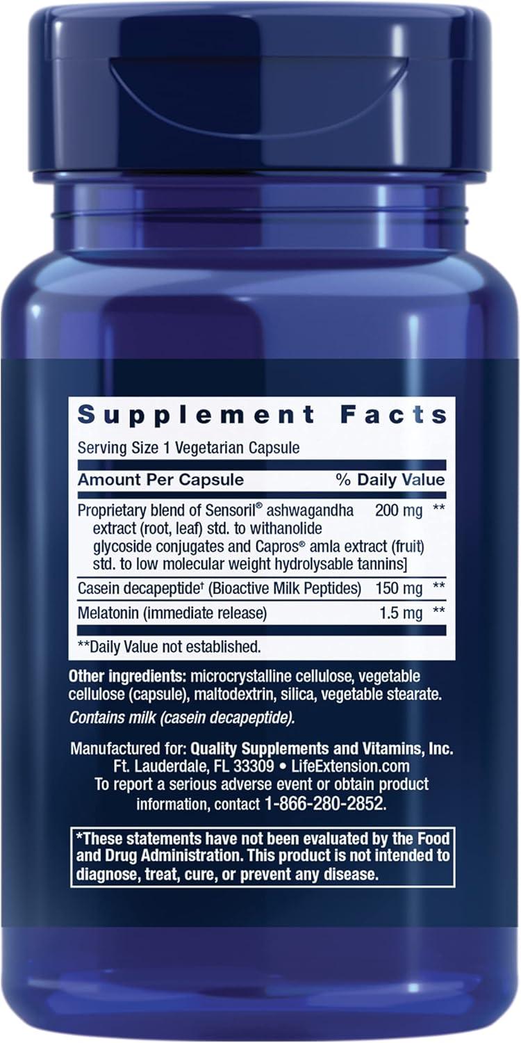 image:imageLife Extension Enhanced Sleep with Melatonin Melatonin Sleep Supplement for Restful Sleep and Healthy Skin amp More GlutenFree NonGMO Vegetarian 30 Capsules