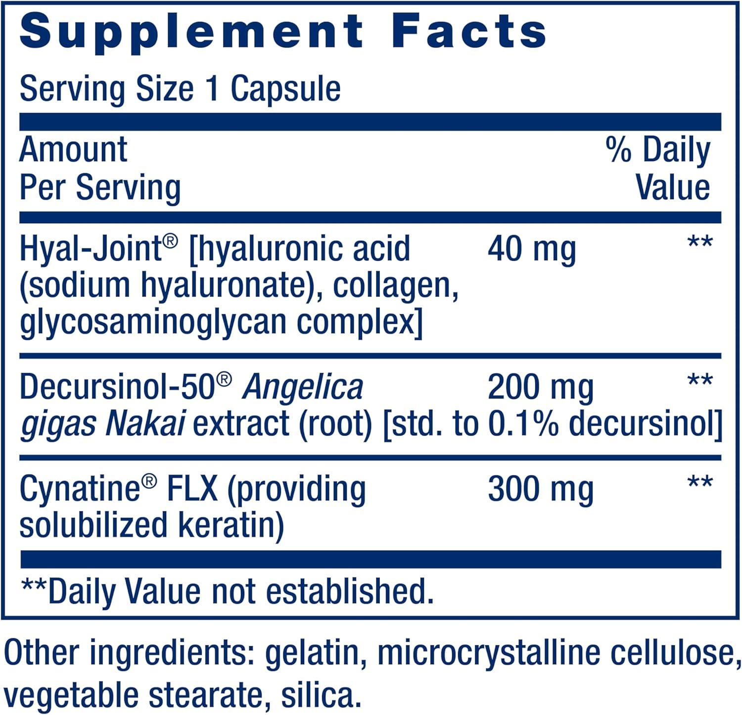 image:imageLife Extension FastActing Joint Formula Keratin Korean Angelica hyaluronic Acid Joint discomfort Relief NonGMO GlutenFree 30 Capsules