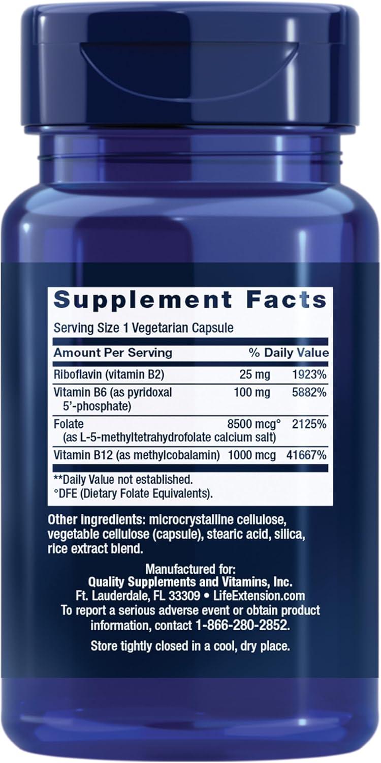 image:imageLife Extension Homocysteine Resist 60 Vegetarian Capsules Pack of 2 Vitamin B2 B6 amp B12 Folate OnceDaily NonGMO GlutenFree60 Count Pack of 1
