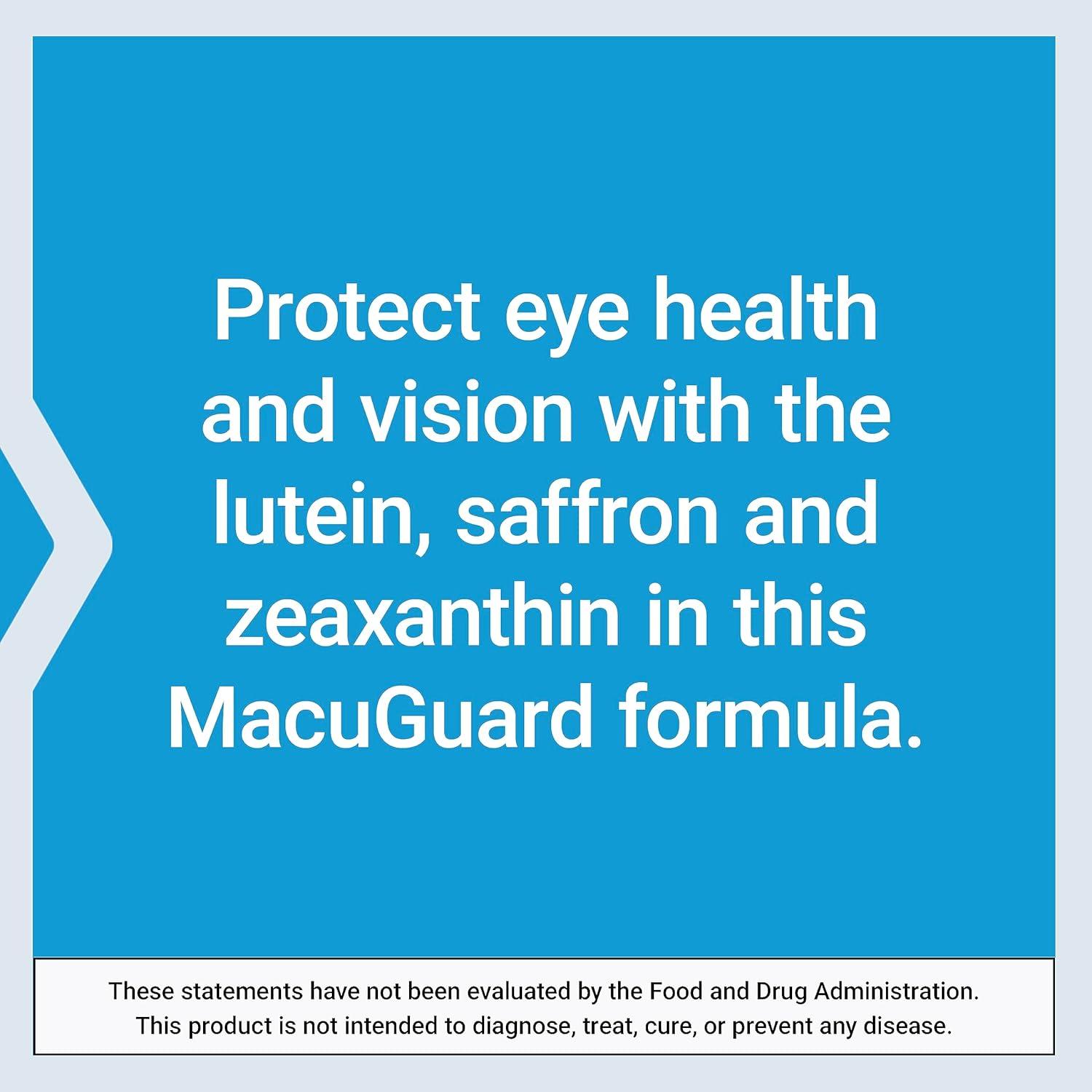 image:imageLife Extension MacuGuard Ocular Support with Saffron Eye Health Supplement for Healthy Vision with Lutein Mesozeaxanthin zeaxanthin Saffron GlutenFree NonGMO 60 softgelsSupplement