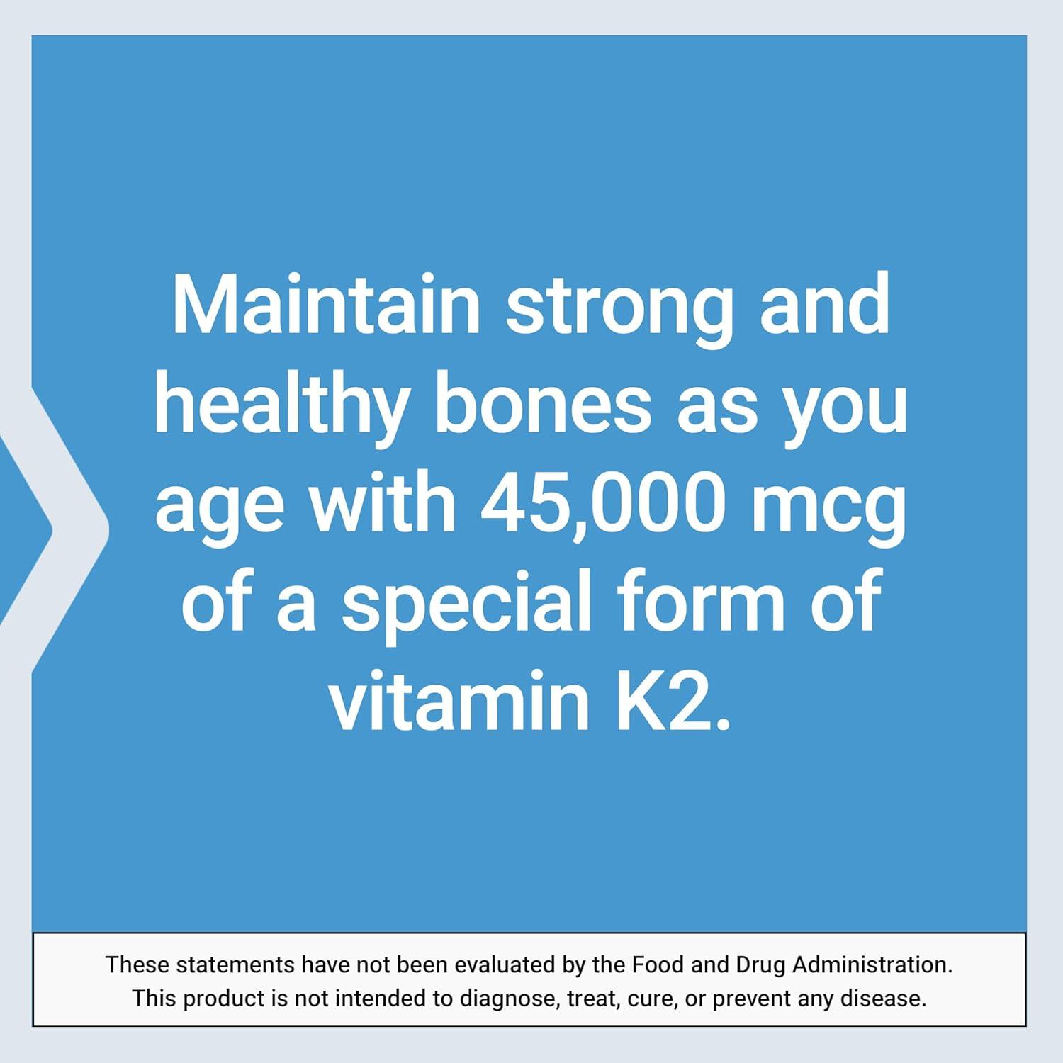 image:imageLife Extension Mega Vitamin K2 High Potency for Strong Bones clinically studied 45 mg K2 dosage promotes healthy bone density glutenfree nonGMO 30 capsules30 Count Pack of 1