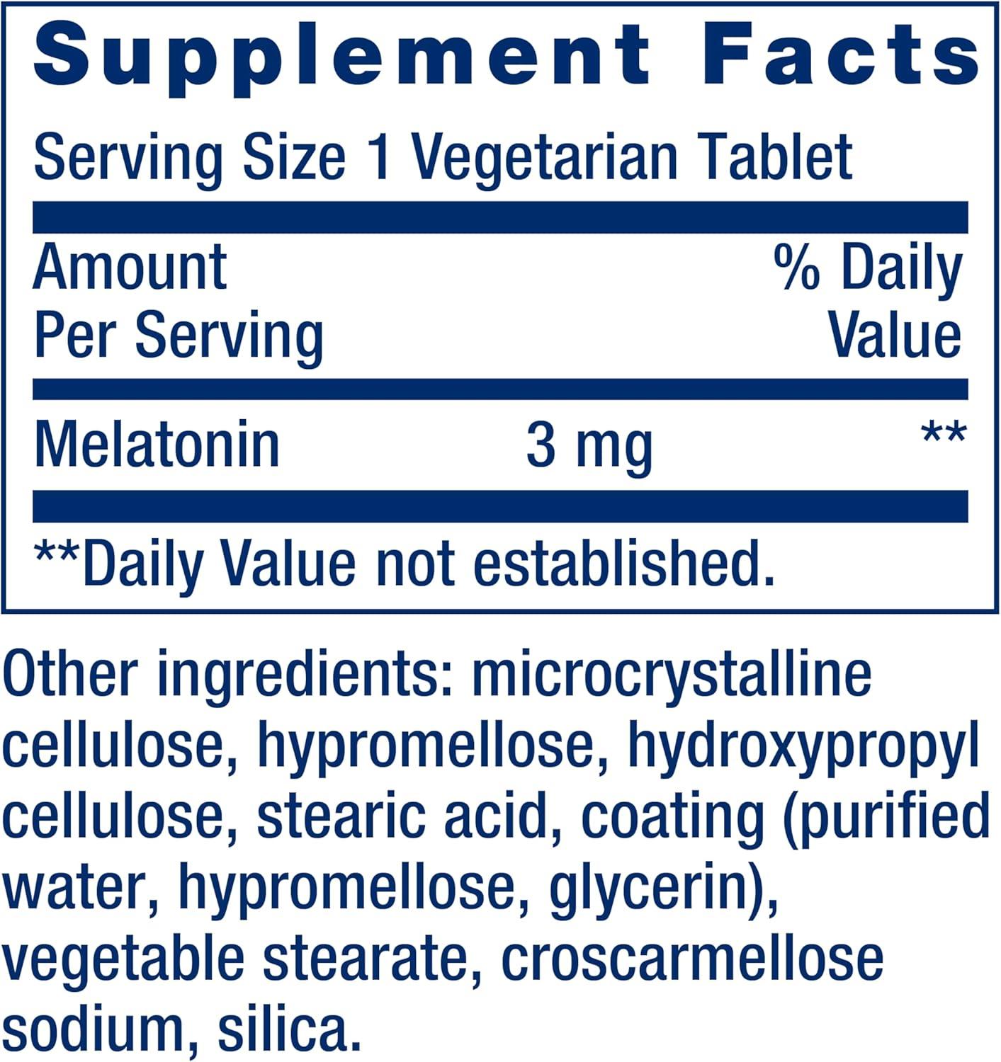 image:imageLife Extension Melatonin 6 Hour Timed Release 3 mg ExtendedRelease Formula for Optimal Sleep Support Healthy circadian Rhythms Cellular Defense GlutenFree NonGMO Vegetarian 60 Tablets