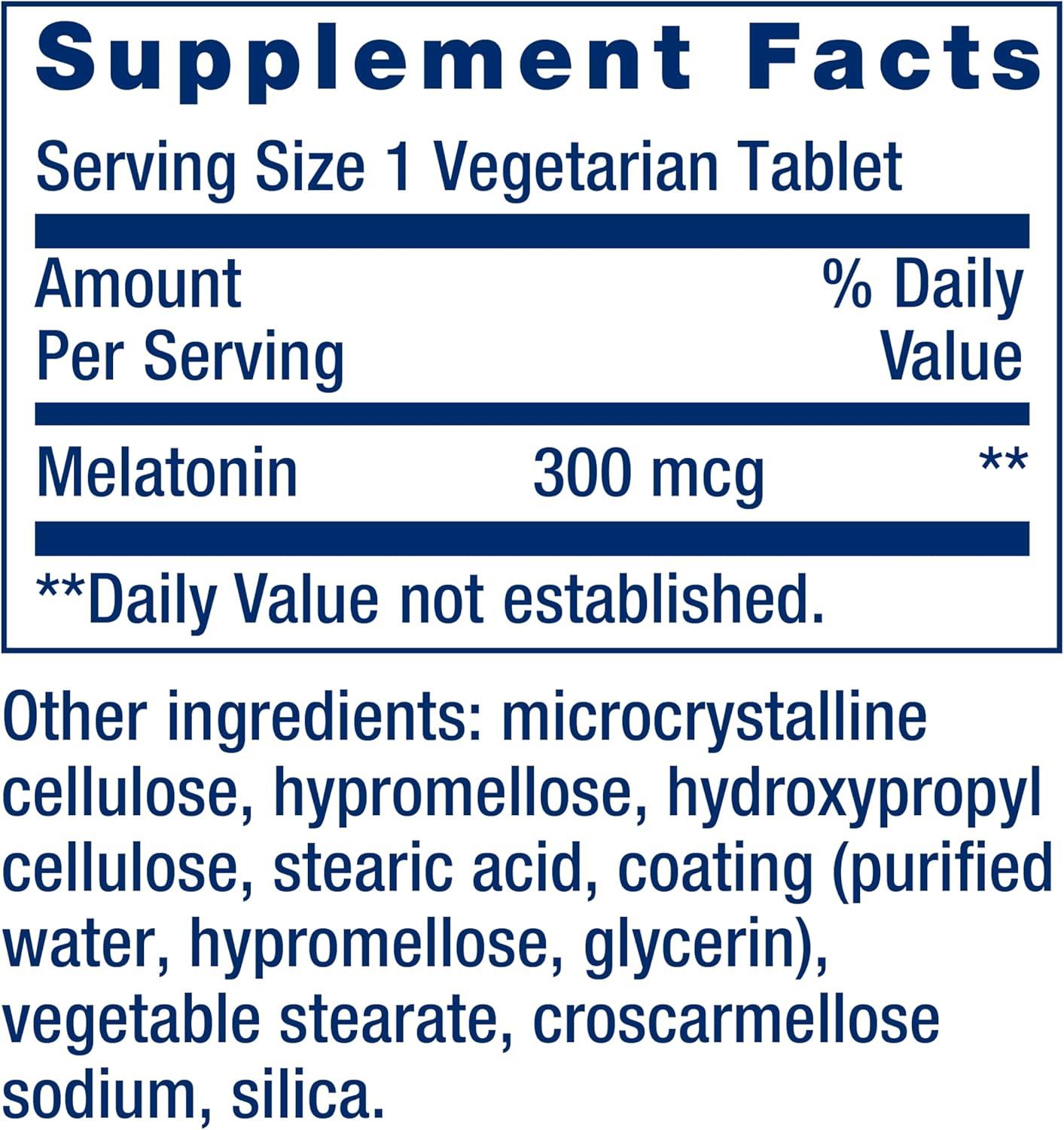 image:imageLife Extension Melatonin 6 Hour Timed Release 300 mcg ExtendedRelease Formula for Gentle Sleep Support Healthy circadian Rhythms Cellular Defense GlutenFree NonGMO Vegetarian 100 Tablets