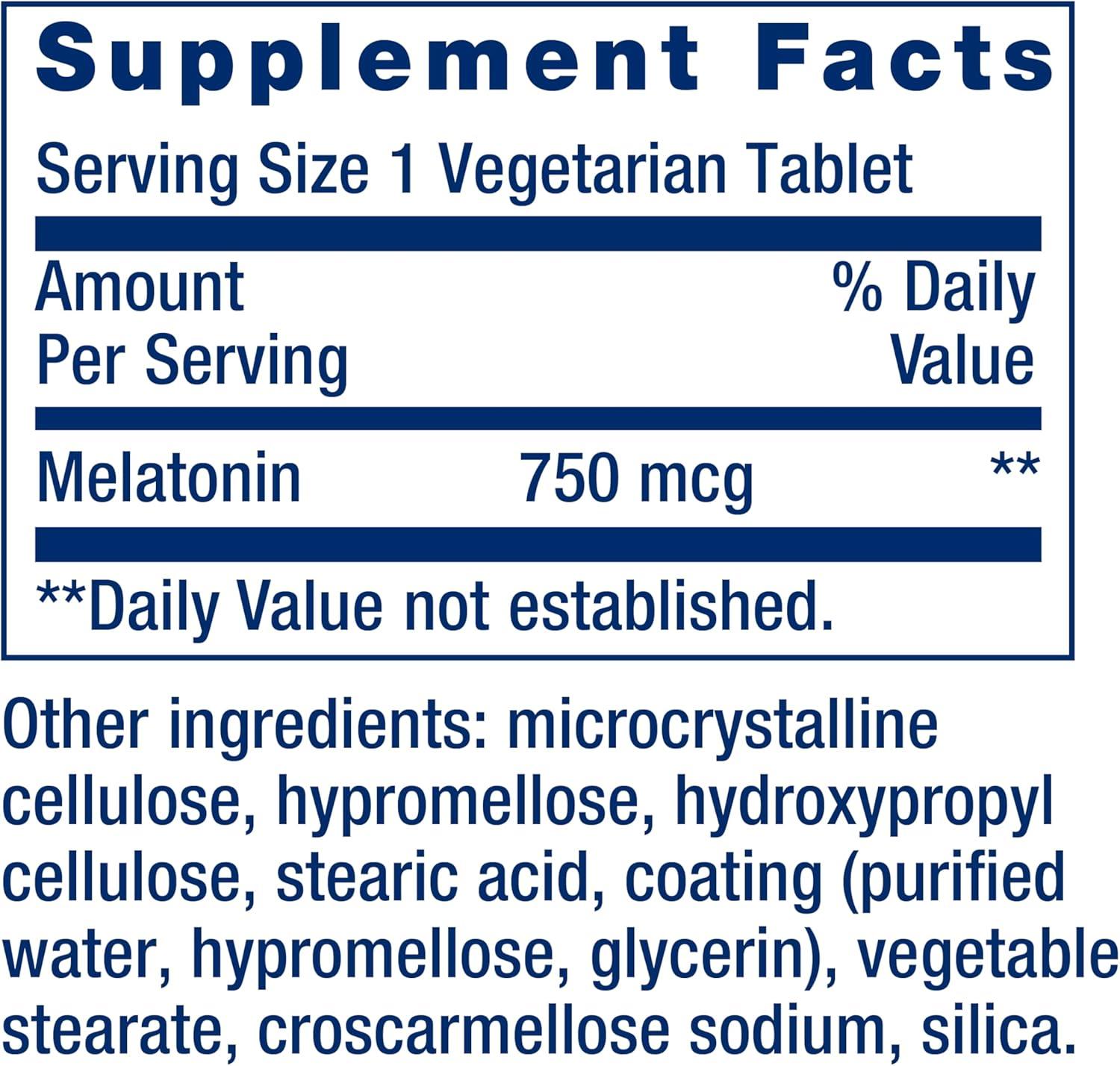image:imageLife Extension Melatonin 6 Hour Timed Release 750 mcg ExtendedRelease Formula for Gentle Sleep Support Healthy circadian Rhythms Cellular Defense GlutenFree NonGMO Vegetarian 60 Tablets60 Count Pack of 1