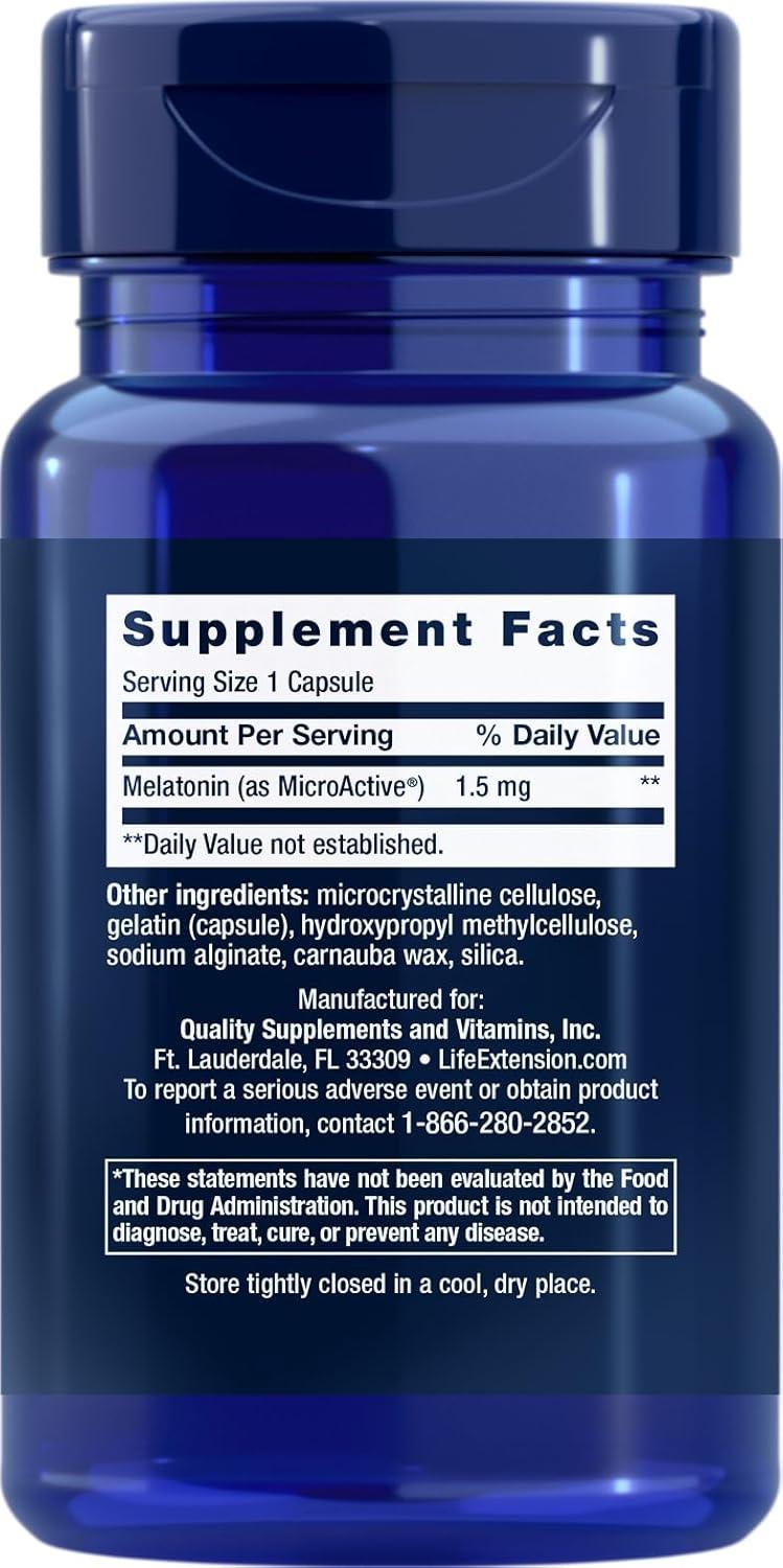 image:imageLife Extension Melatonin IRXR 15 mg immediate and ExtendedRelease Formula for Optimal Sleep Support Healthy circadian Rhythms Cellular Defense GlutenFree NonGMO 60 Capsules60 Count Pack of 1