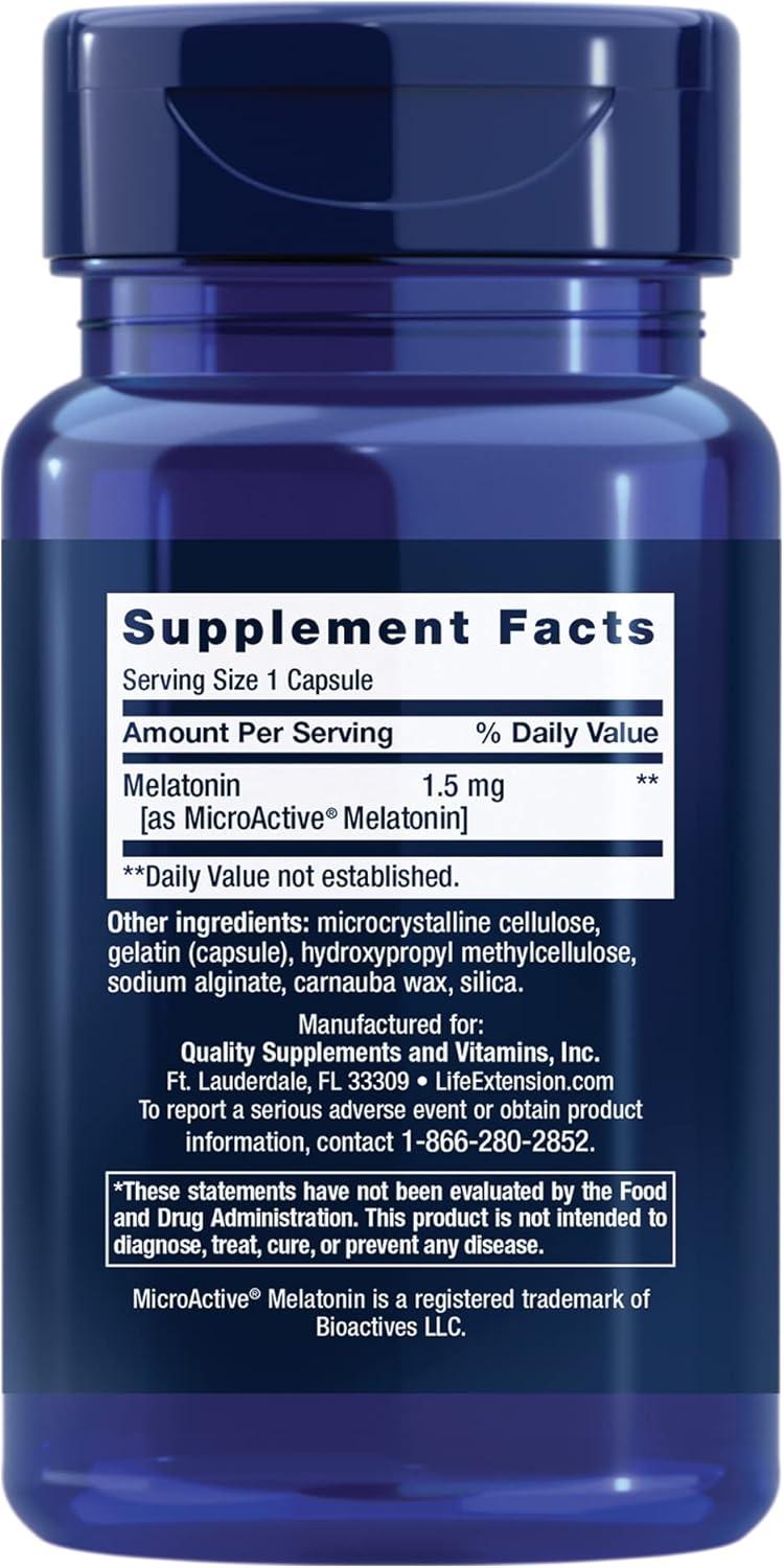image:imageLife Extension Melatonin IRXR 15 mg immediate and ExtendedRelease Formula for Optimal Sleep Support Healthy circadian Rhythms Cellular Defense GlutenFree NonGMO 60 Capsules60 Count Pack of 1