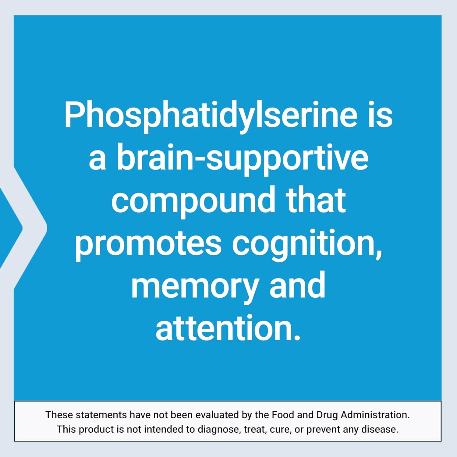 image:imageLife Extension PS Caps phosphatidylserine for Cognitive Performance GlutenFree NonGMO Vegetarian 100 Capsules