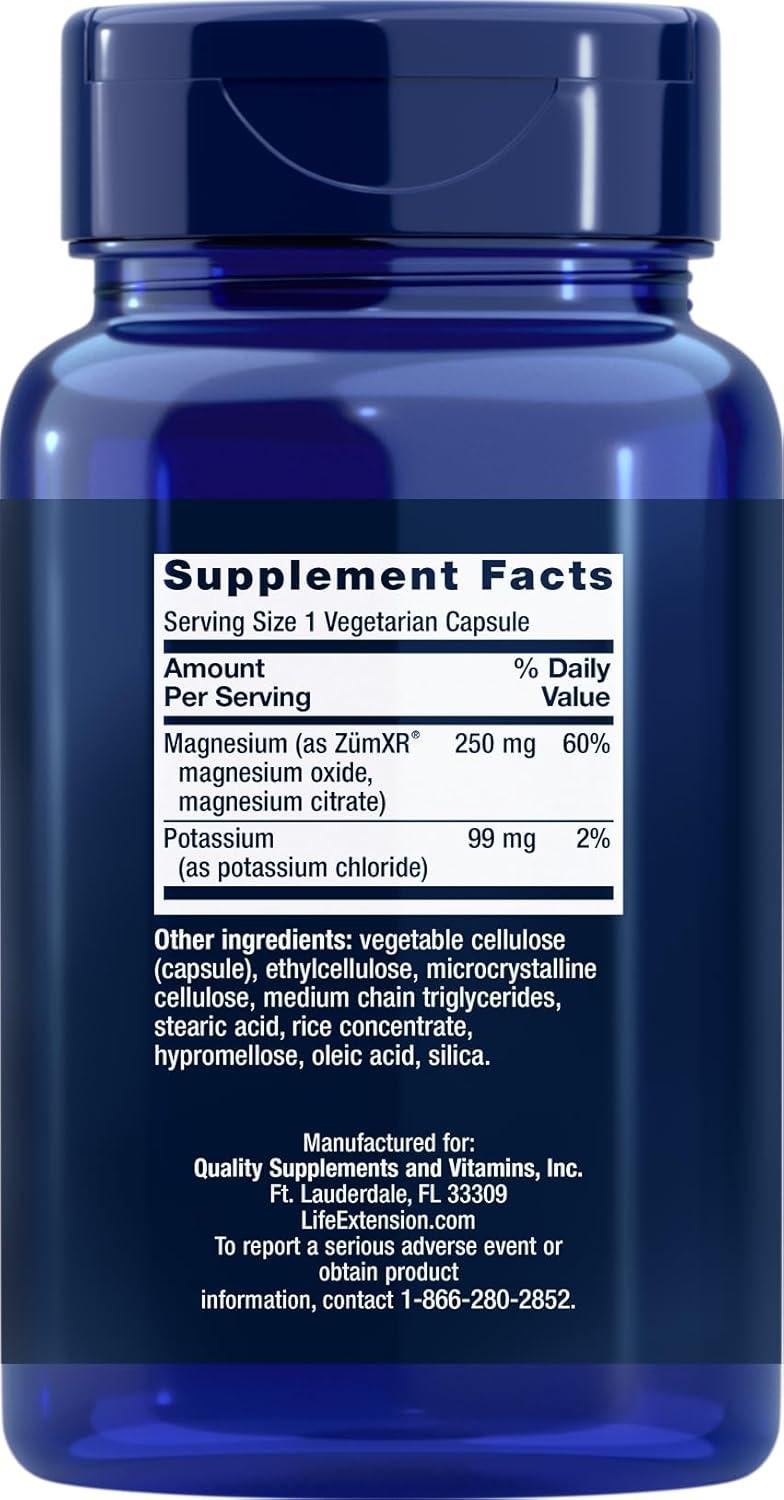 image:imageLife Extension Potassium with ExtendRelease Magnesium Heart health supplement for blood pressure support with two essential minerals NonGMO vegetarian glutenfree 60 capsulesUnflavored