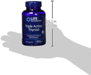 image:imageLife Extension Thyroid Support Complex Thyroid Health Support Supplement with Vitamins A B Iodine Magnesium LTyrosine Ashwagandha amp Ginseng for Energy NonGMO GlutenFree 60 Capsules