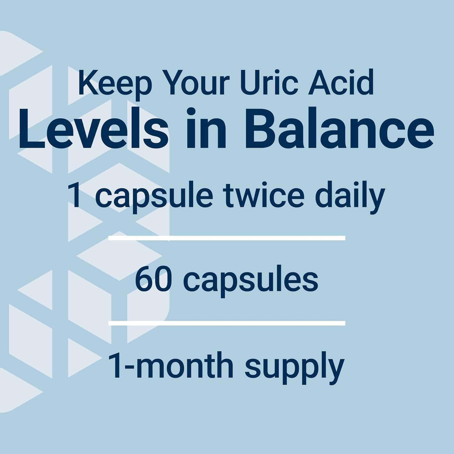 image:imageLife Extension Uric Acid Control Promotes Healthy uric Acid Balance Joint Health discomfort Relief Gluten Free NonGMO Vegetarian 60 Capsules