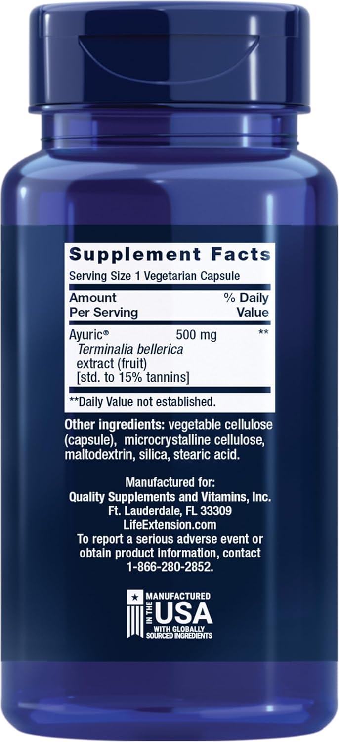 image:imageLife Extension Uric Acid Control Promotes Healthy uric Acid Balance Joint Health discomfort Relief Gluten Free NonGMO Vegetarian 60 Capsules
