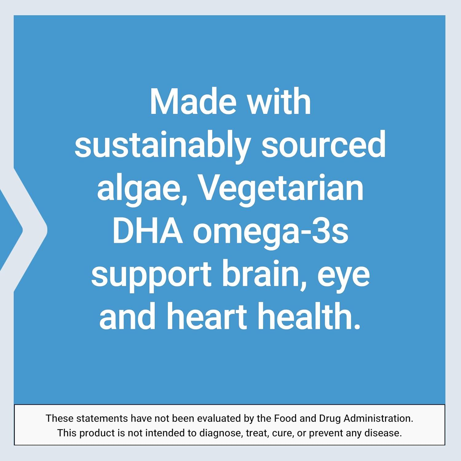 image:imageLife Extension Vegetarian DHA Omega3 from Algae for cognition Mood amp Eye Health GlutenFree NonGMO Vegan 30 softgelsStandard Packaging