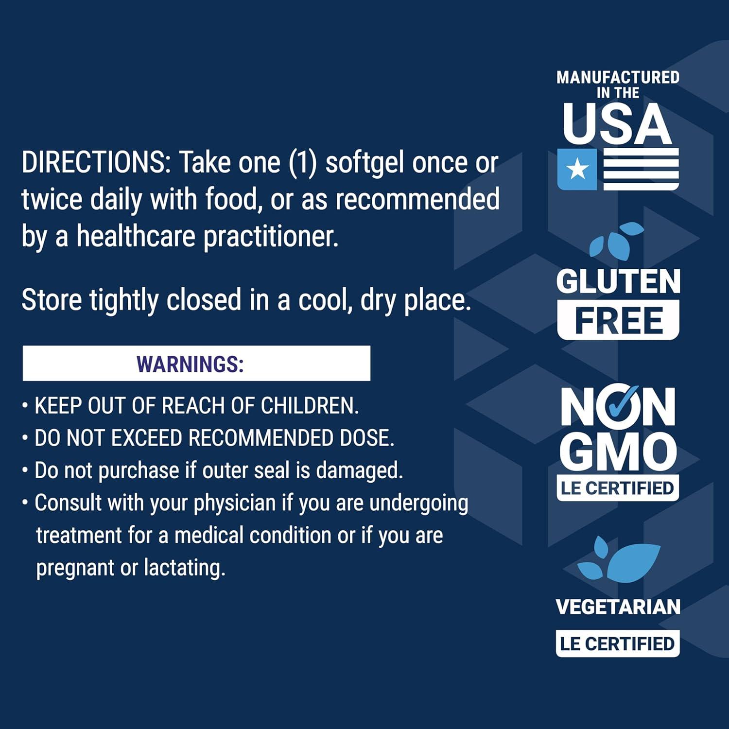 image:imageLife Extension Vegetarian DHA Omega3 from Algae for cognition Mood amp Eye Health GlutenFree NonGMO Vegan 30 softgelsStandard Packaging