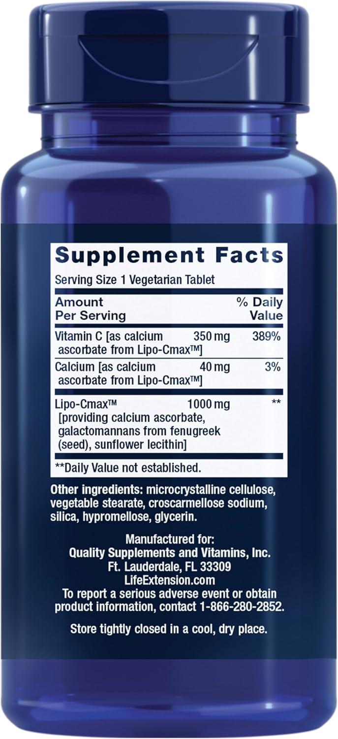 image:imageLife Extension Vitamin C 24Hour Liposomal Hydrogel Formula absorbs Better Than Standard Vitamin C up to 24 Hours get The Most Out of Your Vitamin C GlutenFree NonGMO Vegetarian 60 Tablets