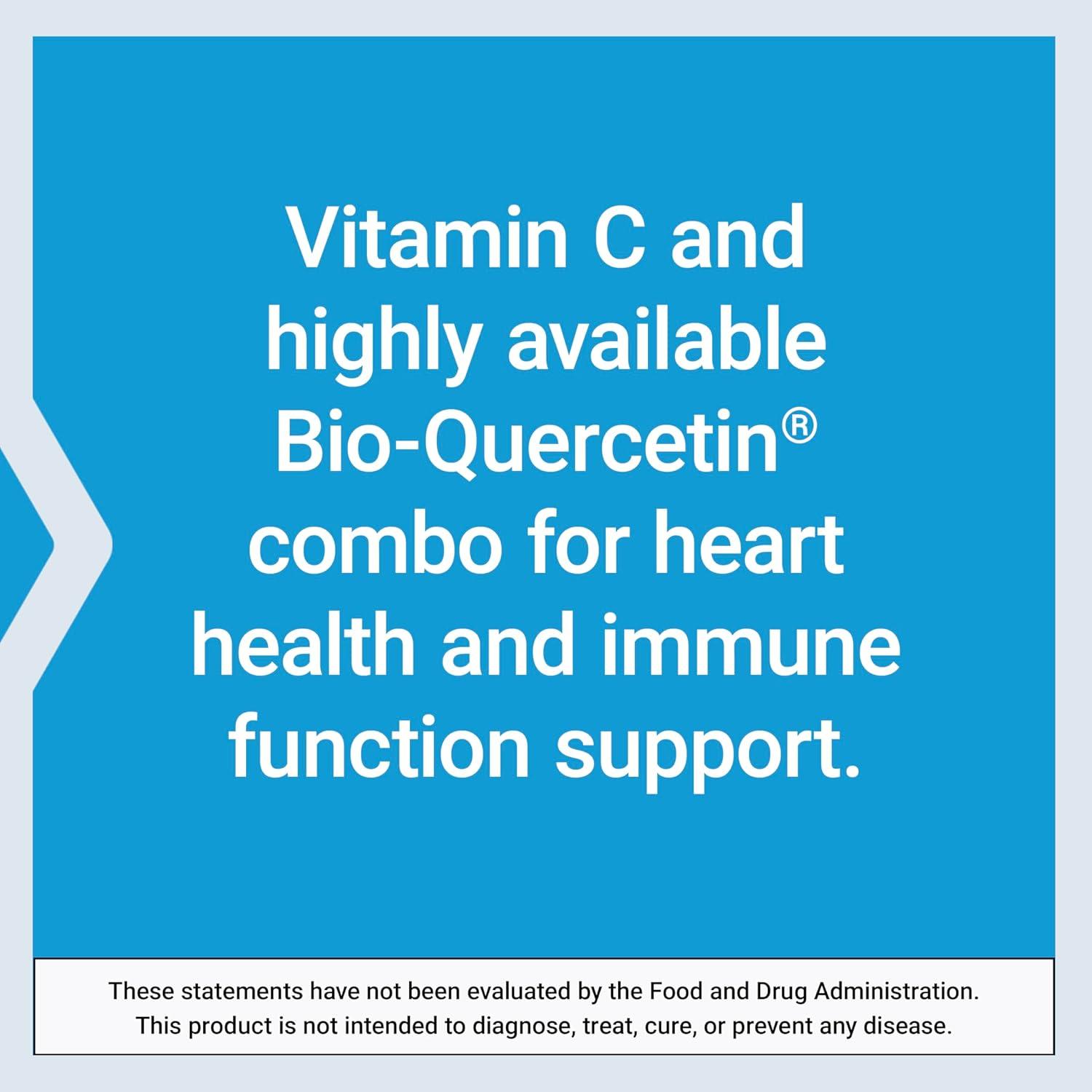image:imageLife Extension Vitamin C and BioQuercetin Cardiovascular Health Supplement Immune Support Highly absorbable quercetin Vitamin C Gluten Free NonGMO Vegetarian 60 Tablets60 Count Pack of 1