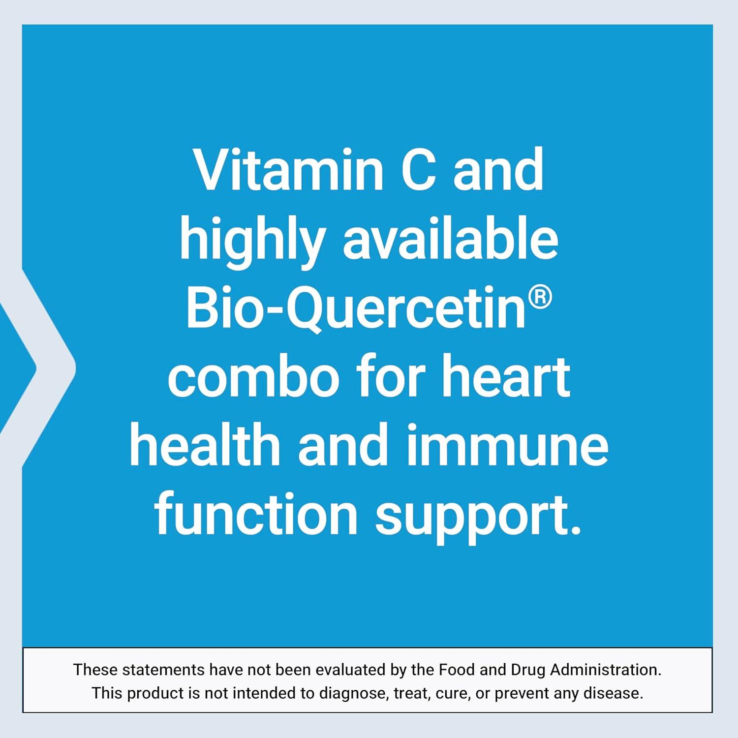 image:imageLife Extension Vitamin C and BioQuercetin Cardiovascular Health Supplement Immune Support Highly absorbable quercetin Vitamin C Gluten Free NonGMO Vegetarian 60 Tablets250 Count Pack of 1