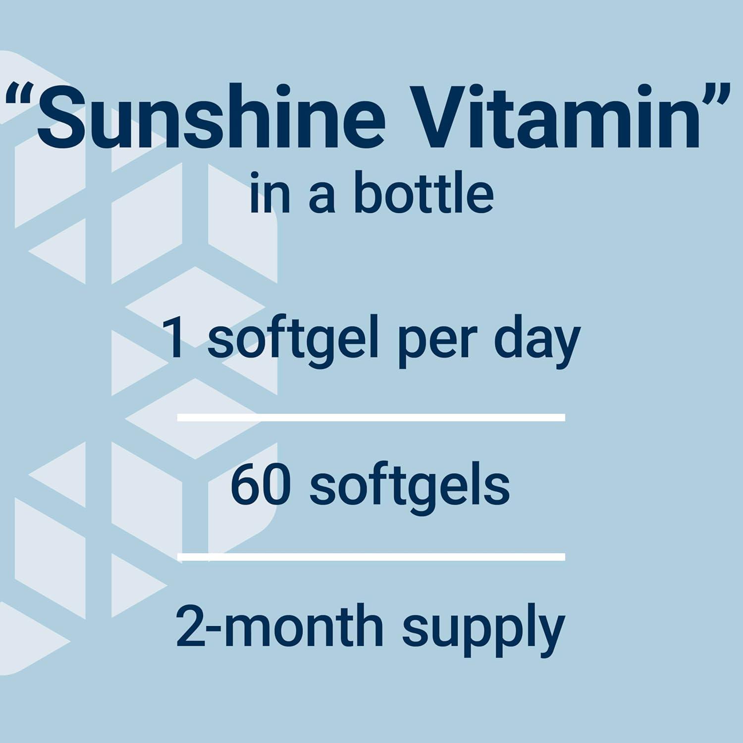 image:imageLife Extension Vitamin D3 125 mcg 5000 IU Bone Health Brain Performance Immune System Support GlutenFree NonGMO Once Daily TwoMonth Supply 60 Softgels60 Count Pack of 1