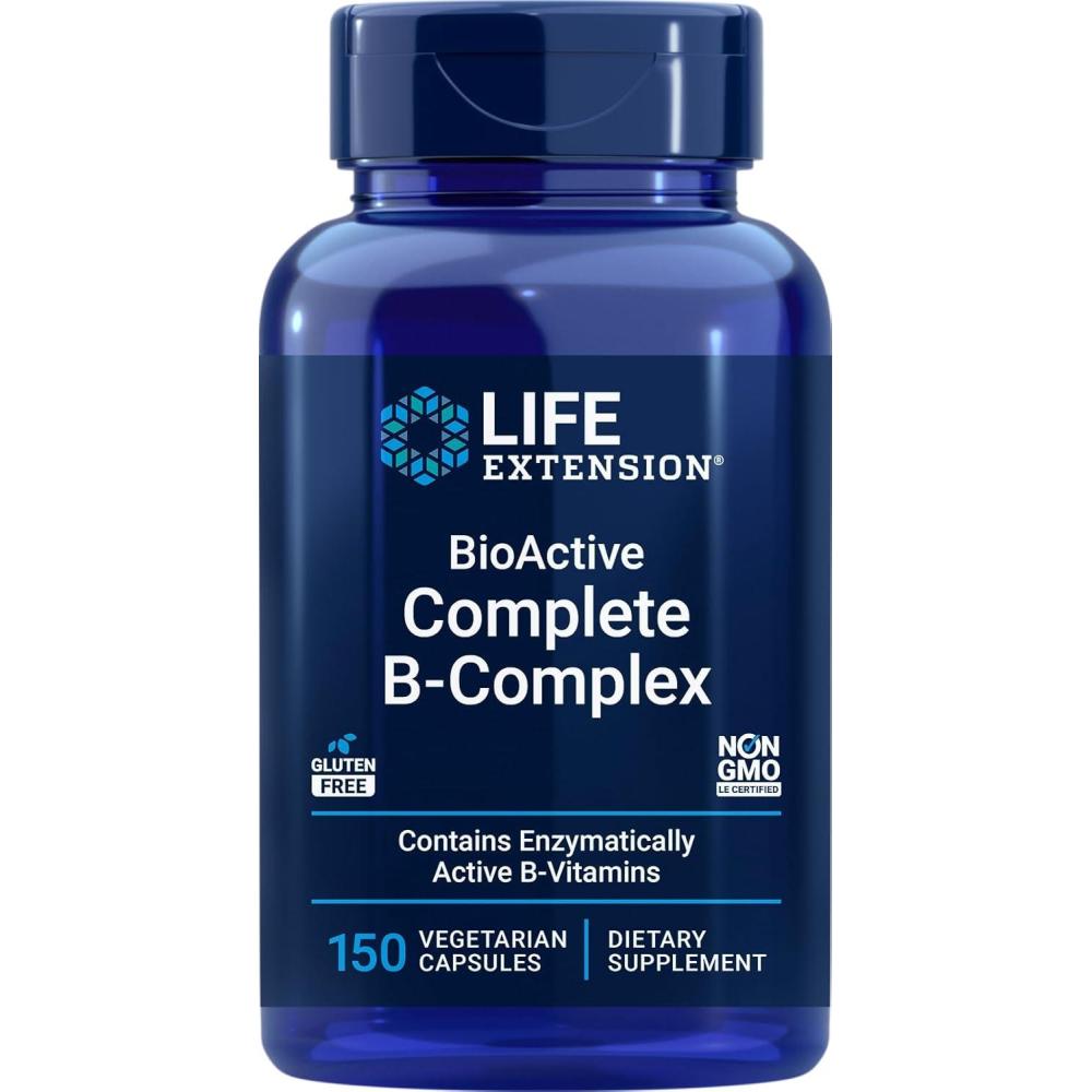 image:imageLife Extension BioActive Complete BComplex 150 Vegetarian Capsules150 Count Pack of 1