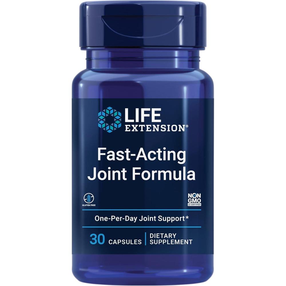 image:imageLife Extension FastActing Joint Formula Keratin Korean Angelica hyaluronic Acid Joint discomfort Relief NonGMO GlutenFree 30 Capsules