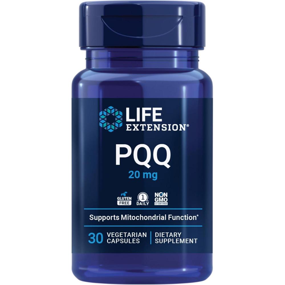 image:imageLife Extension PQQ pyrroloquinoline Quinone 20 mg Promotes The Growth of New Mitochondria GlutenFree NonGMO Vegetarian 1 Daily 30 Capsules30 Count Pack of 1