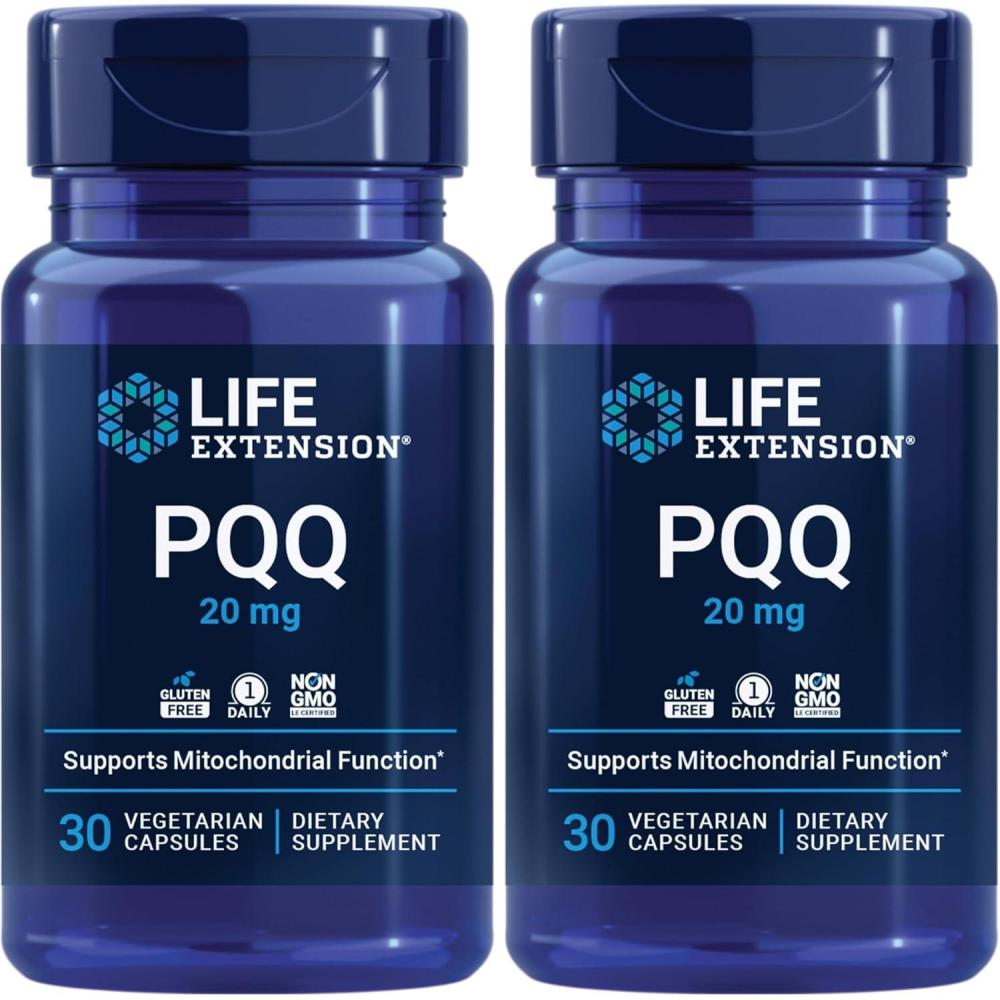 image:imageLife Extension PQQ pyrroloquinoline Quinone 20 mg Promotes The Growth of New Mitochondria GlutenFree NonGMO Vegetarian 1 Daily 30 Capsules30 Count Pack of 2