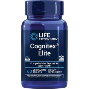 image:imageLife Extension Cognitex Elite sage Blueberry ashwagandha phosphatidylserine vinpocetine Attention Focus Mood amp Memory GlutenFree NonGMO Vegetarian 60 Tablets