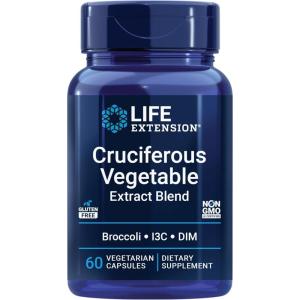 image:imageLife Extension Cruciferous Vegetable Extract Blend Broccoli Extract I3C Helps Maintain DNA Health amp Already Healthy Hormone Levels Gluten Free NonGMO Vegetarian 60 Capsules60 Count Pack of 1