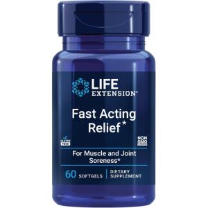image:imageLife Extension Fast Acting Relief Black Sesame Seeds Turmeric Boswellia Joint Support Supplement Quick Relief for discomfort in Bones Joints amp Muscles GlutenFree NonGMO 60 softgels