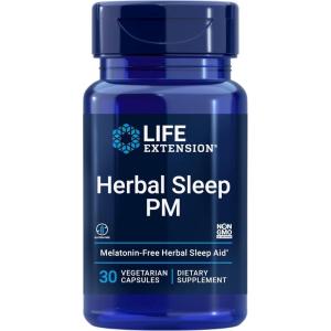 image:imageLife Extension Herbal Sleep PM Lemon Balm honokiol Magnolia bark Chamomile Promotes Healthy Sleep HormoneFree melatoninFree Gluten Free NonGMO Vegetarian 30 Capsules
