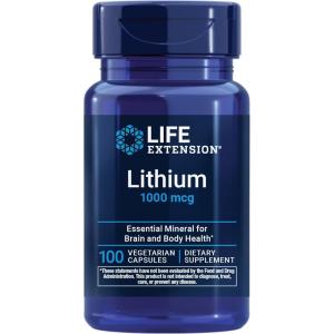 image:imageLife Extension Lithium 1000 mcg  Lithium Orotate  Helps Maintain Cognitive Function amp Memory  LowDose Formula  NonGMO GlutenFree Vegetarian  100 CapsulesLithium