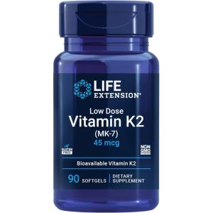image:imageLife Extension Low Dose Vitamin K2  Supports Arterial Health  NonGMO GlutenFree  90 SoftgelsVitamin