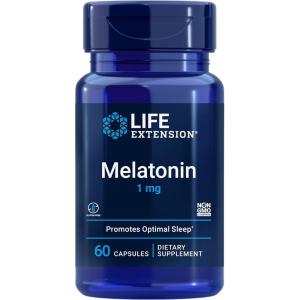image:imageLife Extension Melatonin 1 mg  For Restful Night Hormone Balance and Immune Health  Immediate Release  GlutenFree NonGMO  60 Capsules60 Count Pack of 1