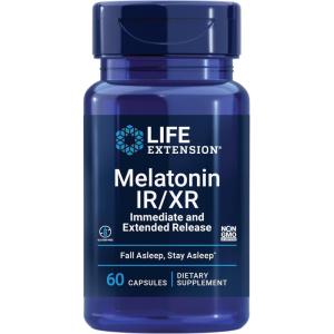 image:imageLife Extension Melatonin IRXR 15 mg immediate and ExtendedRelease Formula for Optimal Sleep Support Healthy circadian Rhythms Cellular Defense GlutenFree NonGMO 60 Capsules60 Count Pack of 1