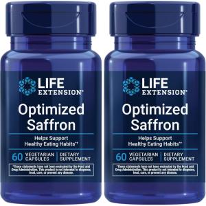 image:imageLife Extension Optimized Saffron Saffron Extract Saffron Supplement That Helps You Fight The urge to Snack NonGMO GlutenFree Vegetarian 60 Vegetarian Capsules60 Count Pack of 2