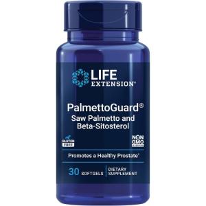 image:imageLife Extension PalmettoGuard Saw Palmetto amp BetaSitosterol  Supports Healthy Prostate Function amp Hormone Metabolism Health  Supplements for Men  GlutenFree NonGMO  30 softgels