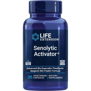 image:imageLife Extension Senolytic Activator Healthy Aging Cellular Health Support bioavailable quercetin and Fisetin apigenin Black Tea theaflavins Gluten Free NonGMO Vegetarian 36 Capsules36 Count Pack of 1