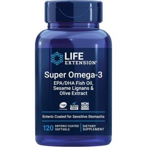 image:imageLife Extension Super Omega3 EPADHA Fish Oil Sesame Lignans amp Olive Extract  Heart Health Brain Health Inflammation Health Support GlutenFree Easy to Swallow NonGMO 240 Softgels120 Count Pack of 1