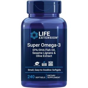 image:imageLife Extension Super Omega3 EPADHA Fish Oil Sesame Lignans amp Olive Extract  Heart Health Brain Health Inflammation Health Support GlutenFree Easy to Swallow NonGMO 240 Softgels240 Count Pack of 1
