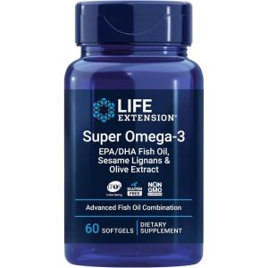 image:imageLife Extension Super Omega3 EPADHA Fish Oil Sesame Lignans amp Olive Extract  Heart Health Brain Health Inflammation Health Support GlutenFree Easy to Swallow NonGMO 240 Softgels60 Count Pack of 1