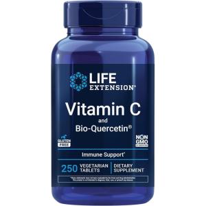 image:imageLife Extension Vitamin C and BioQuercetin Cardiovascular Health Supplement Immune Support Highly absorbable quercetin Vitamin C Gluten Free NonGMO Vegetarian 60 Tablets250 Count Pack of 1