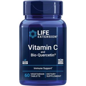 image:imageLife Extension Vitamin C and BioQuercetin Cardiovascular Health Supplement Immune Support Highly absorbable quercetin Vitamin C Gluten Free NonGMO Vegetarian 60 Tablets60 Count Pack of 1