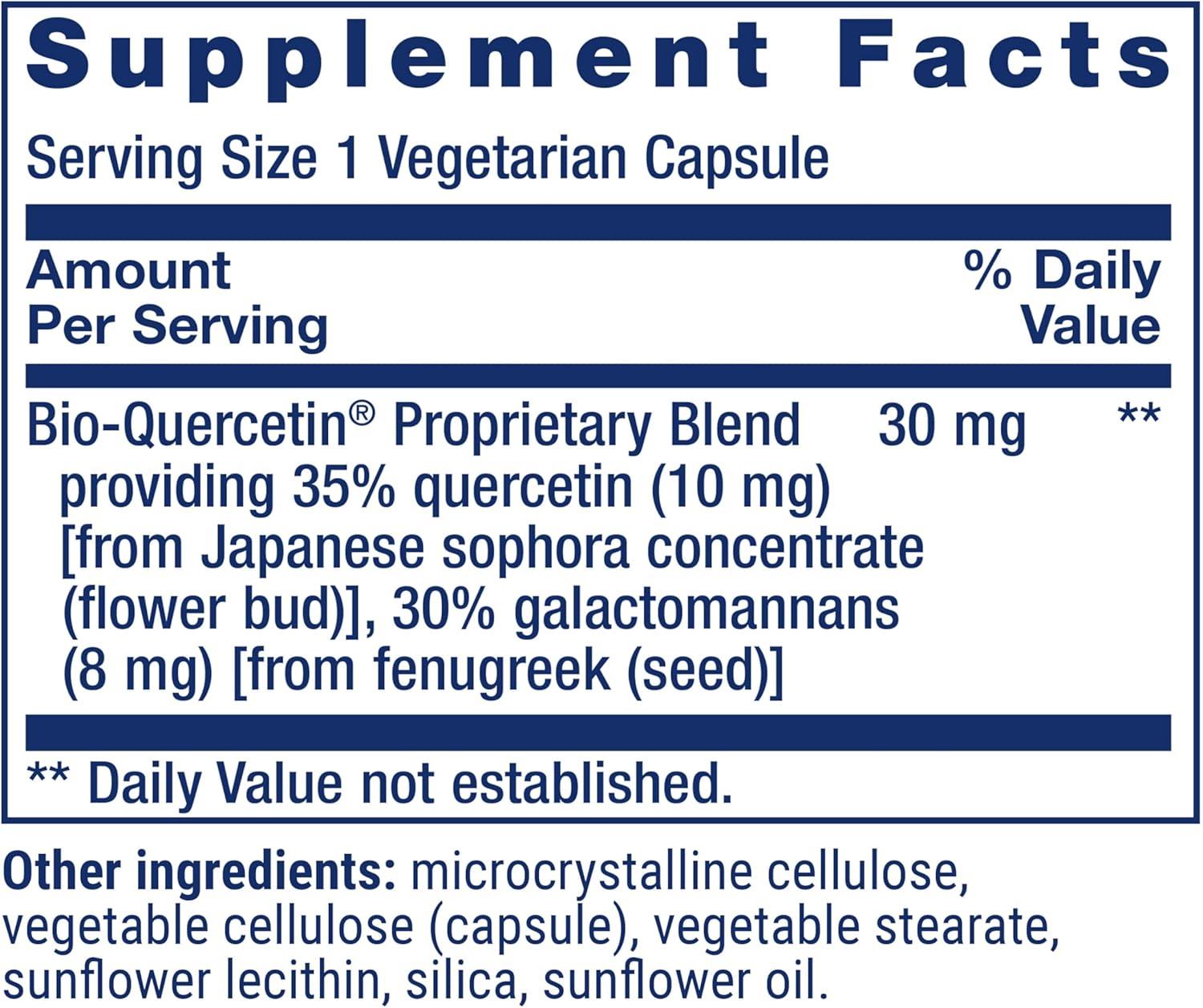 image:imageLife Extension BioQuercetin Immune Health Supplement Heart Health Support Gluten Free NonGMO Vegetarian 30 CapsulesBioQuercetin