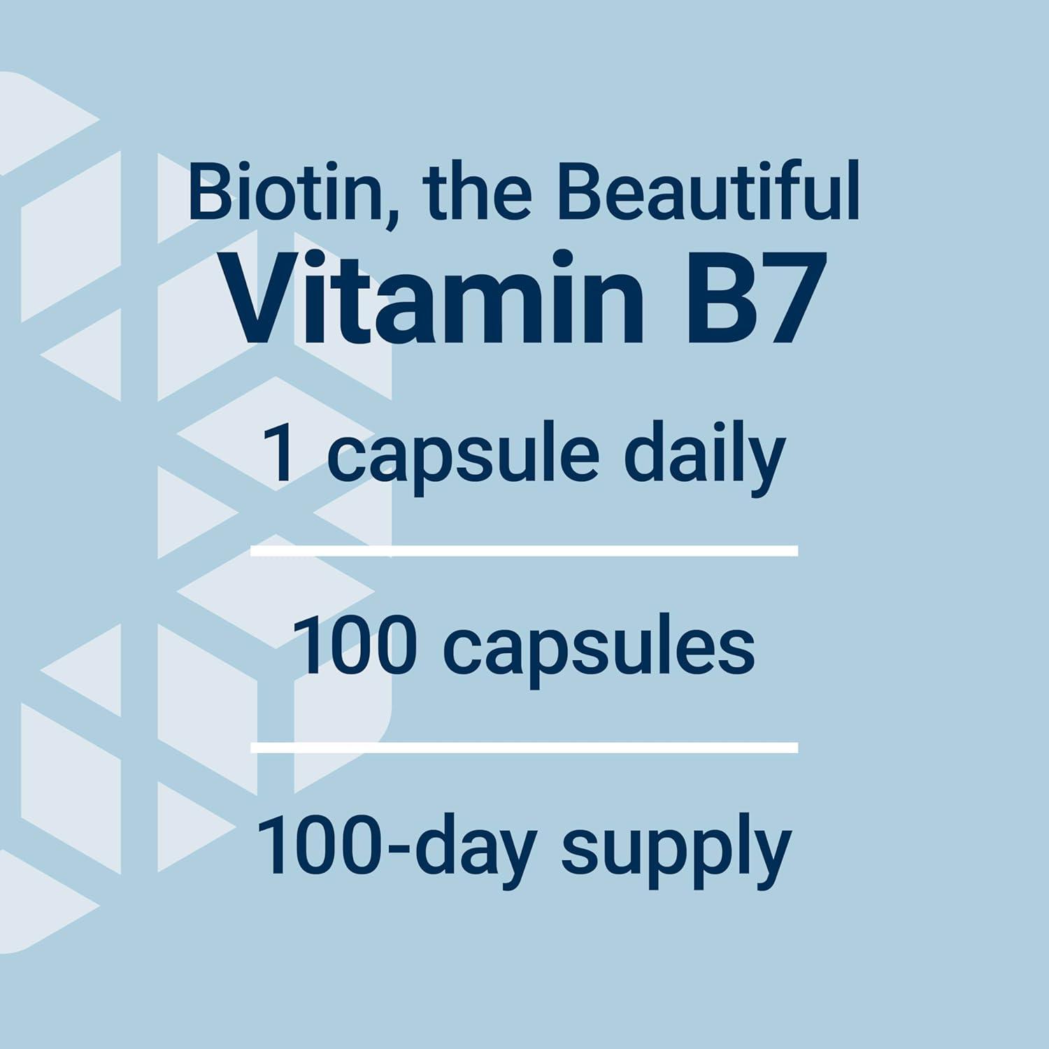 image:imageLife Extension Biotin 600 mcg Vitamin B7 Support Supplement for Beautiful Hair Nails amp Beyond GlutenFree NonGMO 100 Capsules